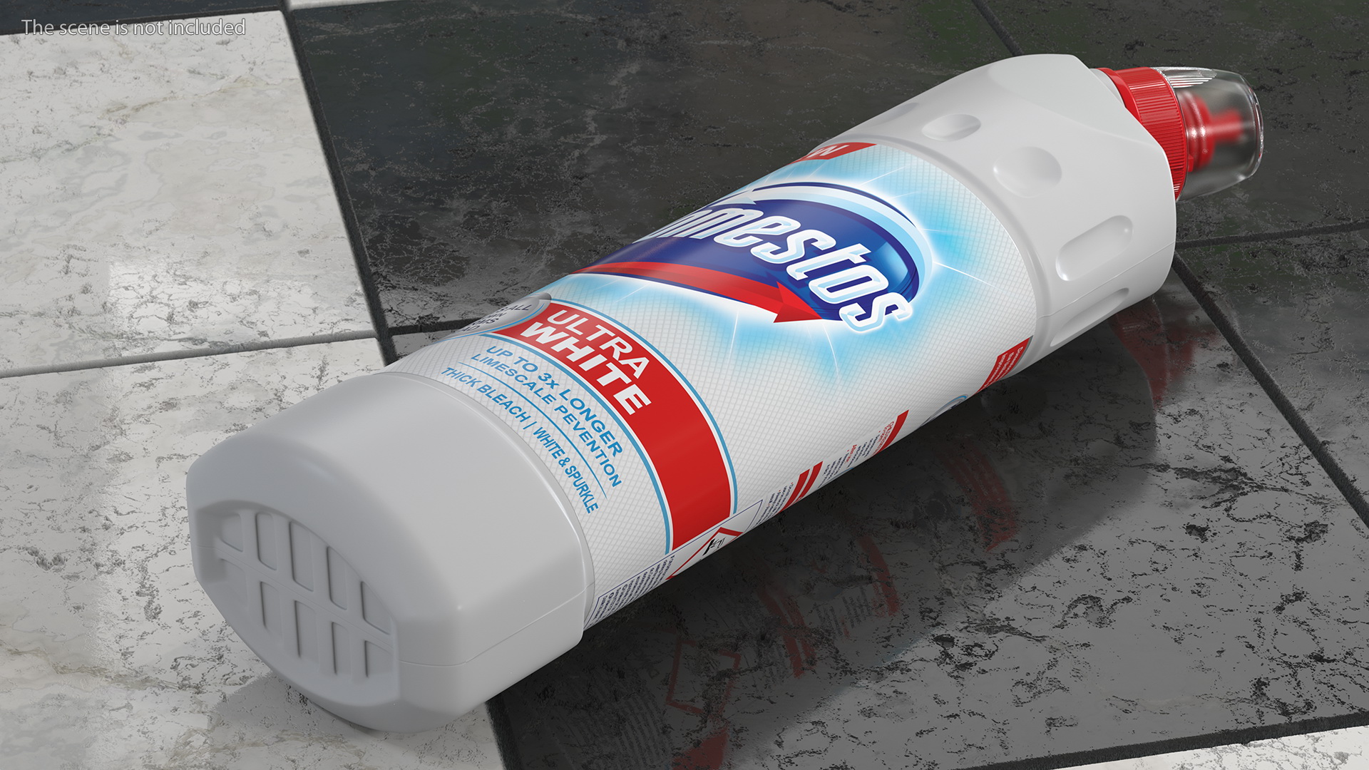 Domestos Toilet Cleaner Bleach Ultra White 3D