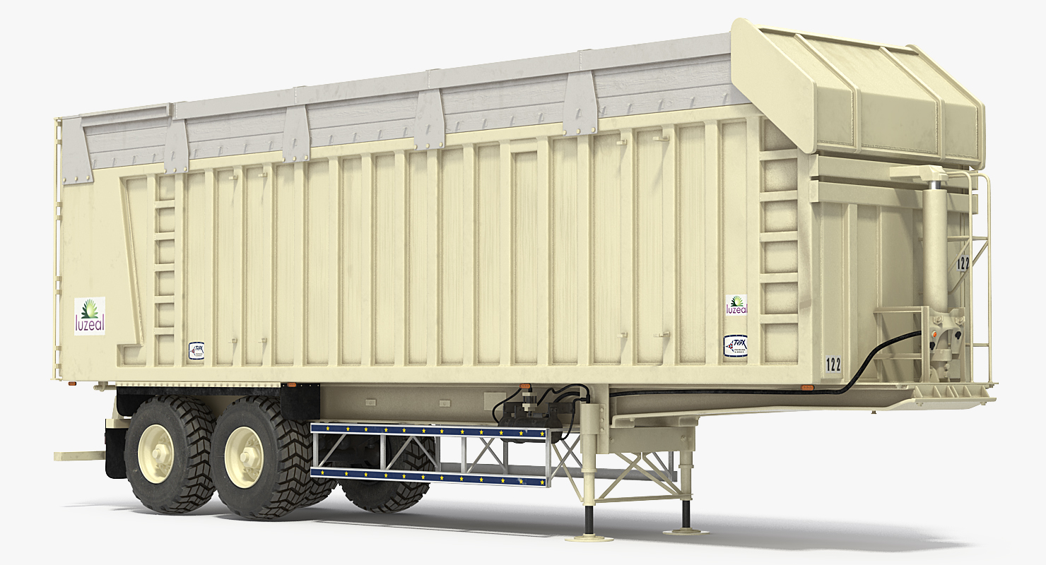 3D Harvester Trailer Clean model