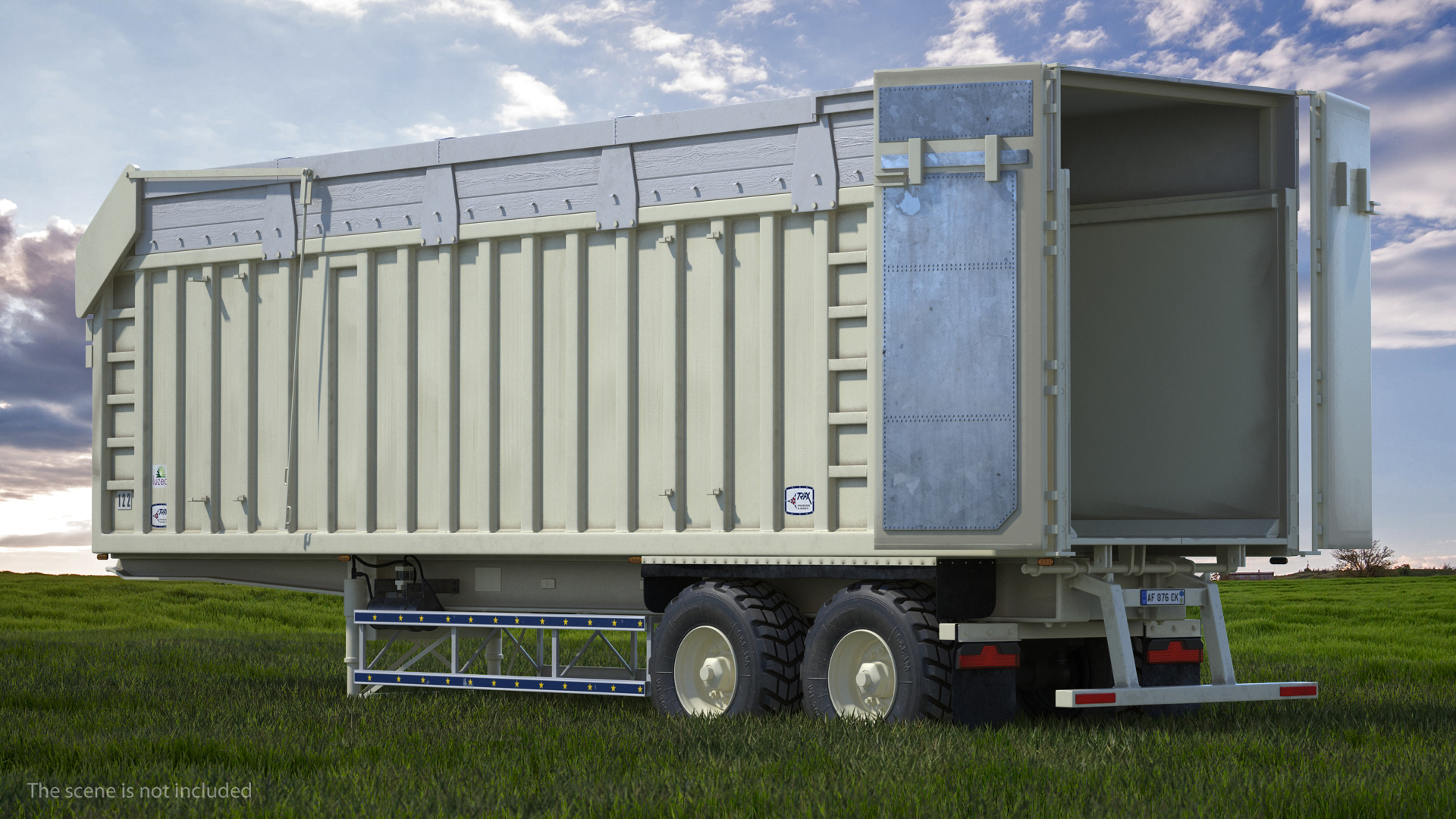3D Harvester Trailer Clean model