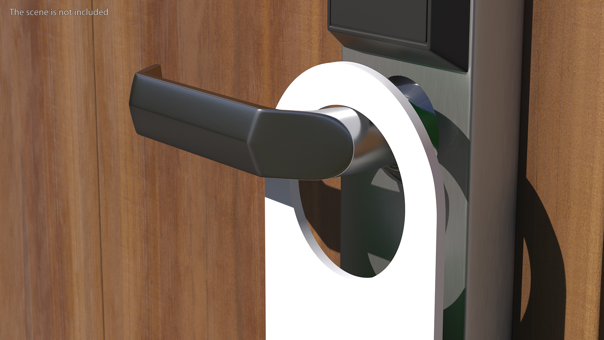 3D Hotel Door Hanger Clean My Room White Green model