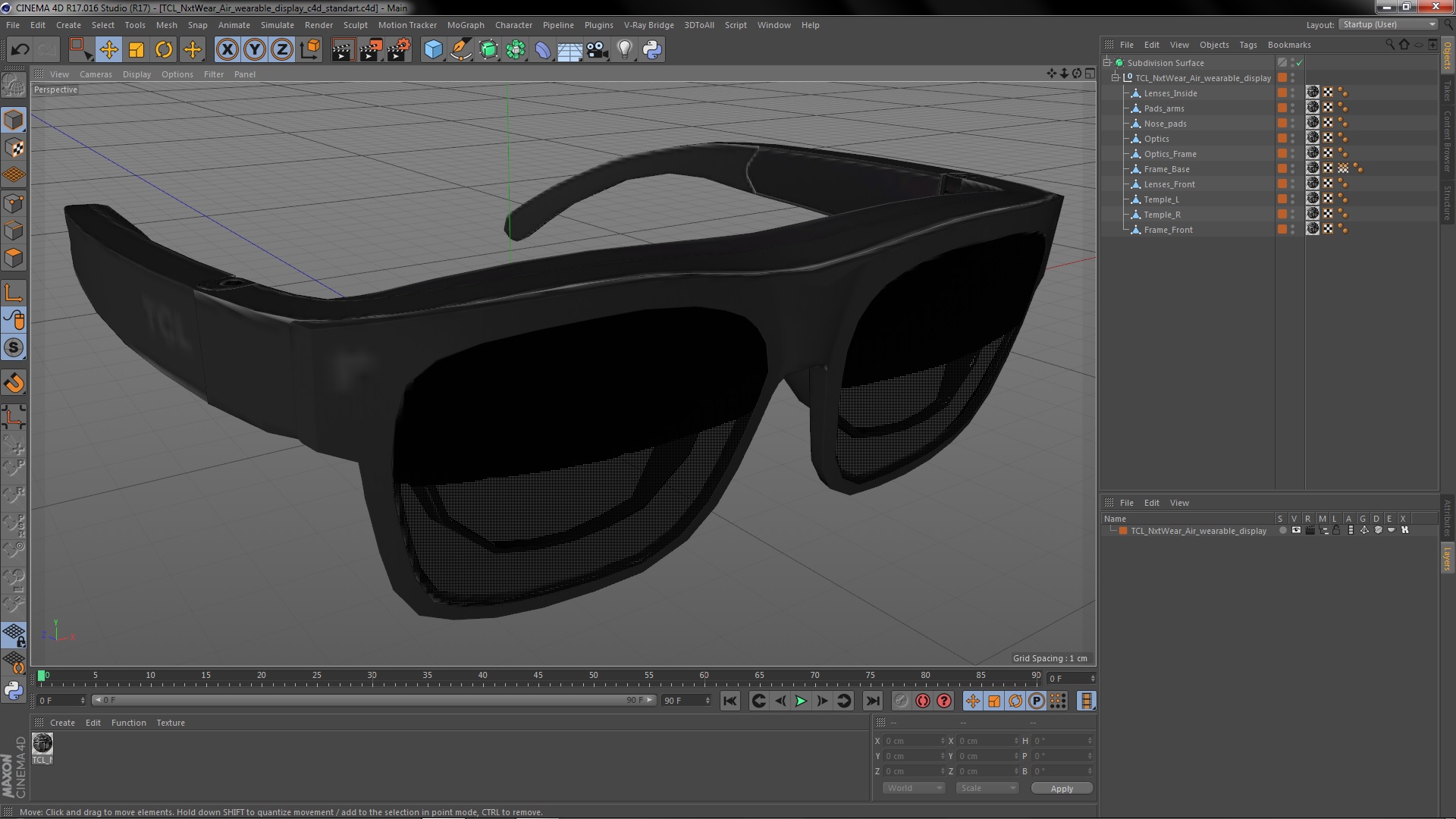 TCL NxtWear Air wearable display 3D