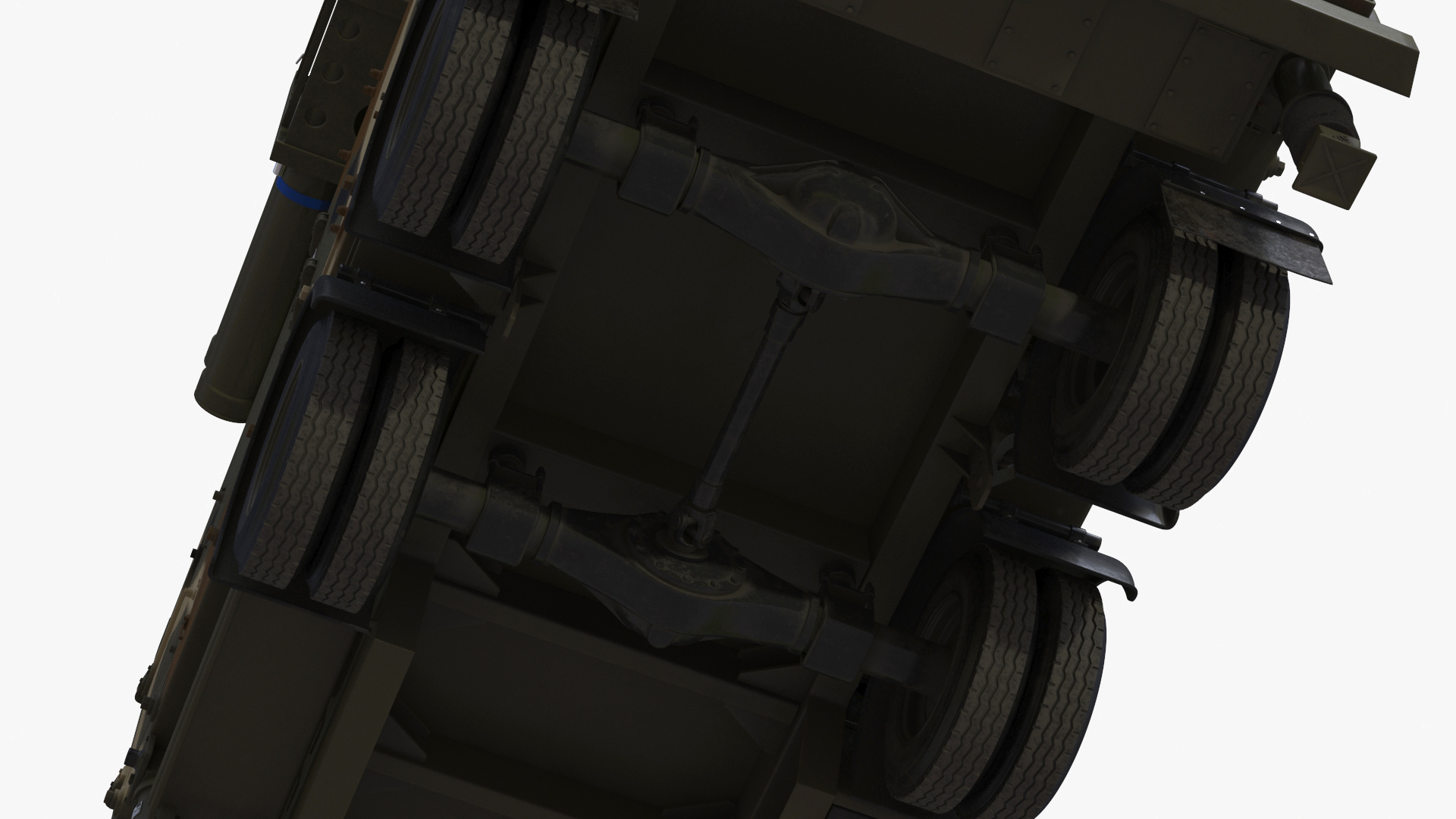 3D Truck with Trailer Air Defense Missile Complex
