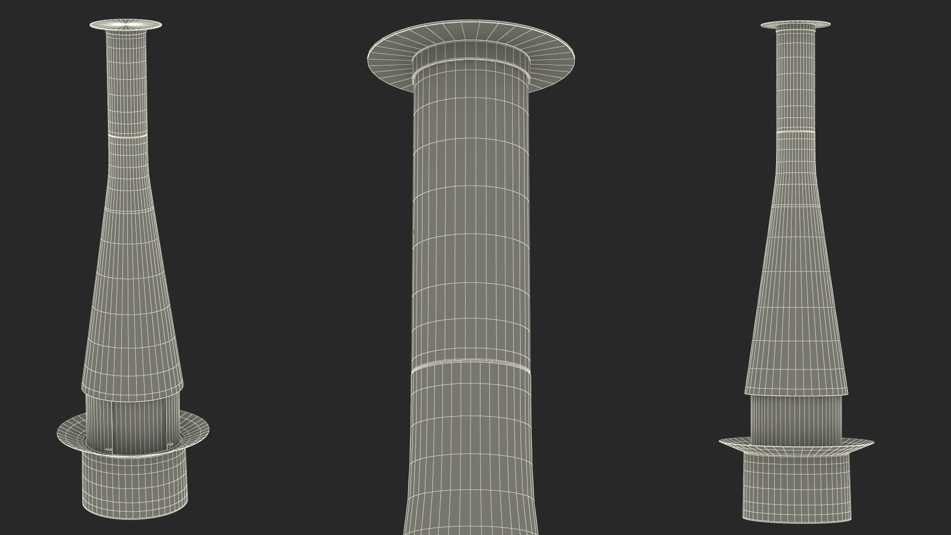 3D Modern Firaeplace Focus Creations Filiofocus Central White model