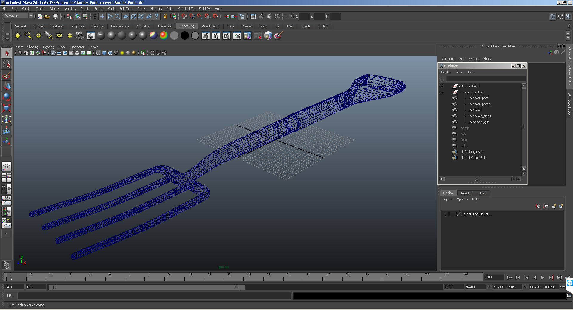 3D Border Fork