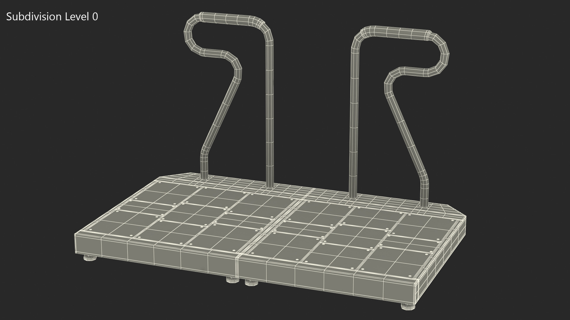 Double Dance Pad with Handlebars 3D