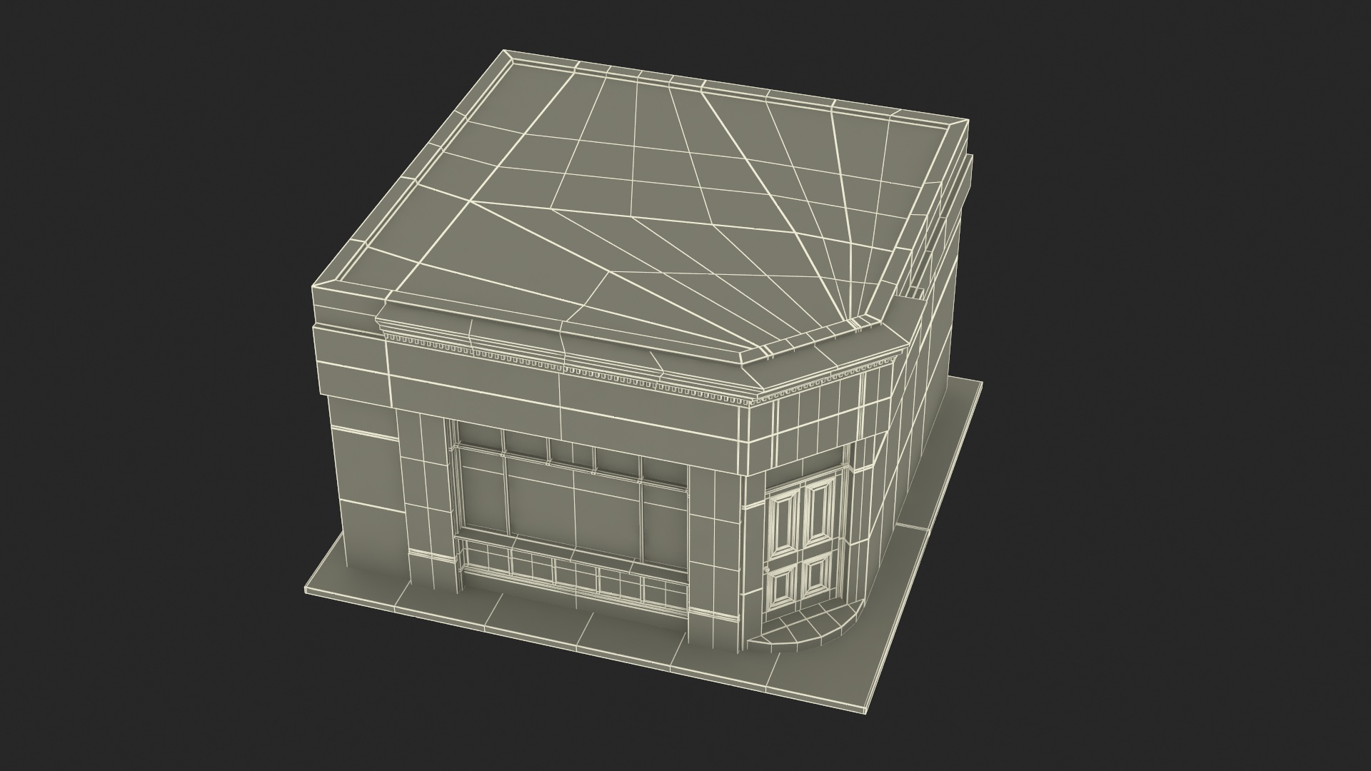 Ground Floor Corner Shop 3D model
