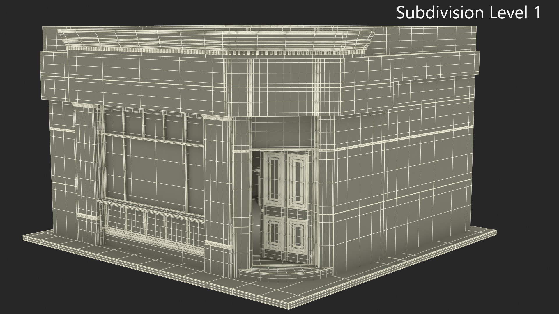 Ground Floor Corner Shop 3D model