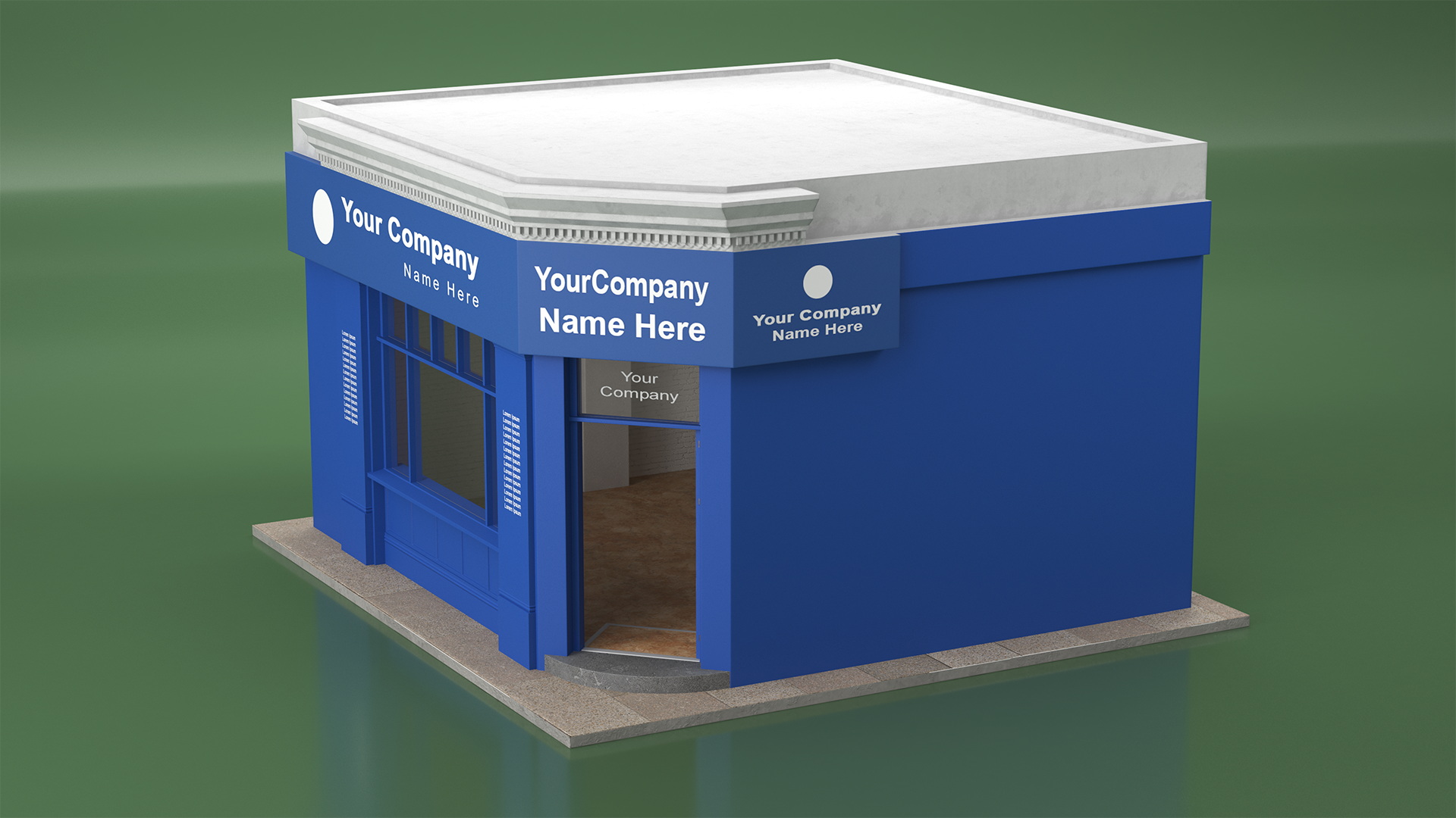 Ground Floor Corner Shop 3D model
