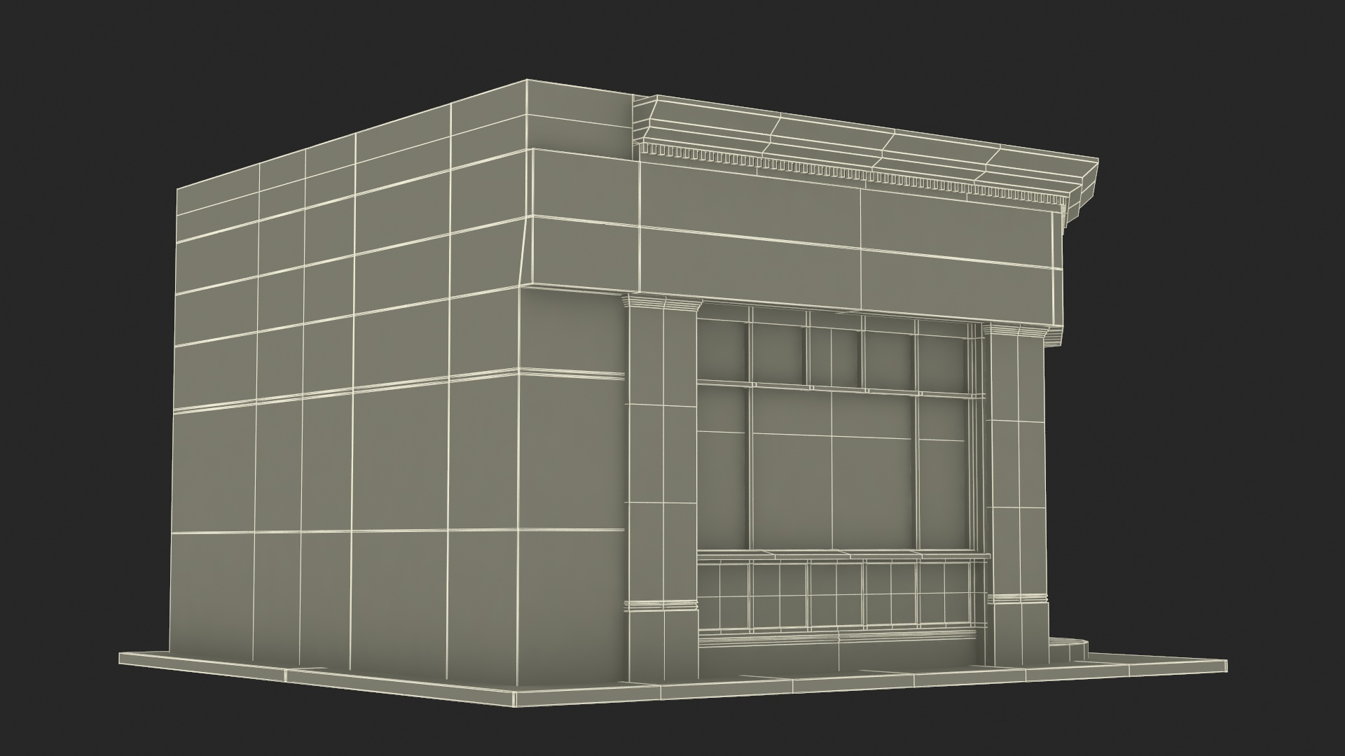 Ground Floor Corner Shop 3D model