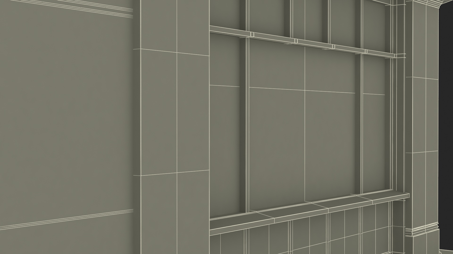 Ground Floor Corner Shop 3D model