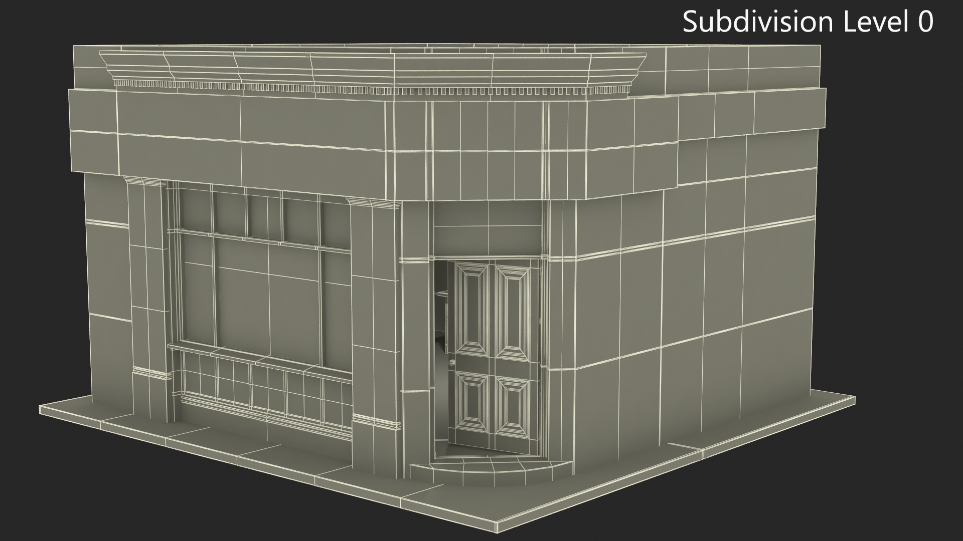 Ground Floor Corner Shop 3D model