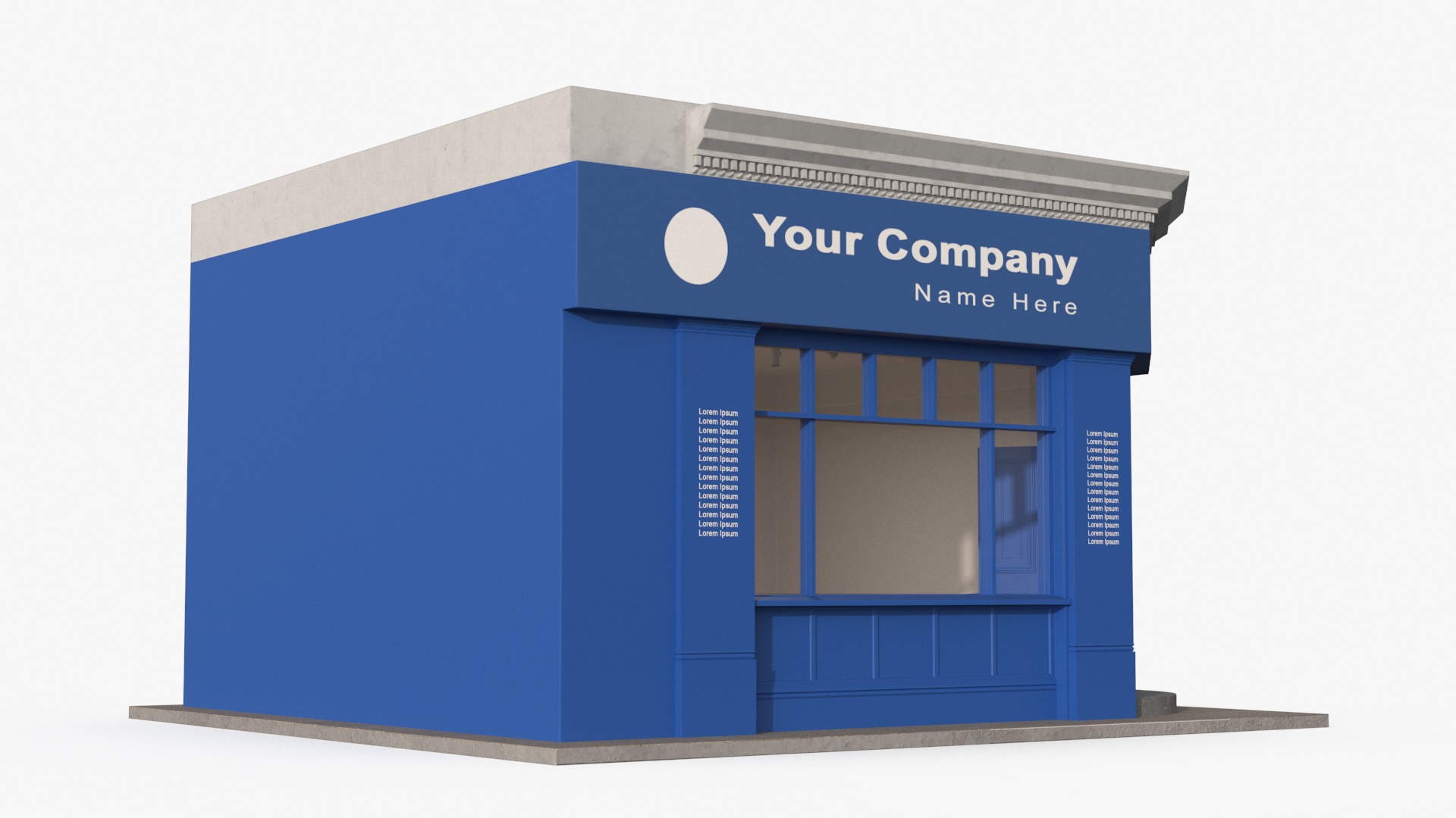 Ground Floor Corner Shop 3D model