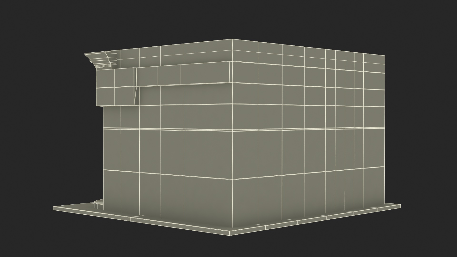 Ground Floor Corner Shop 3D model
