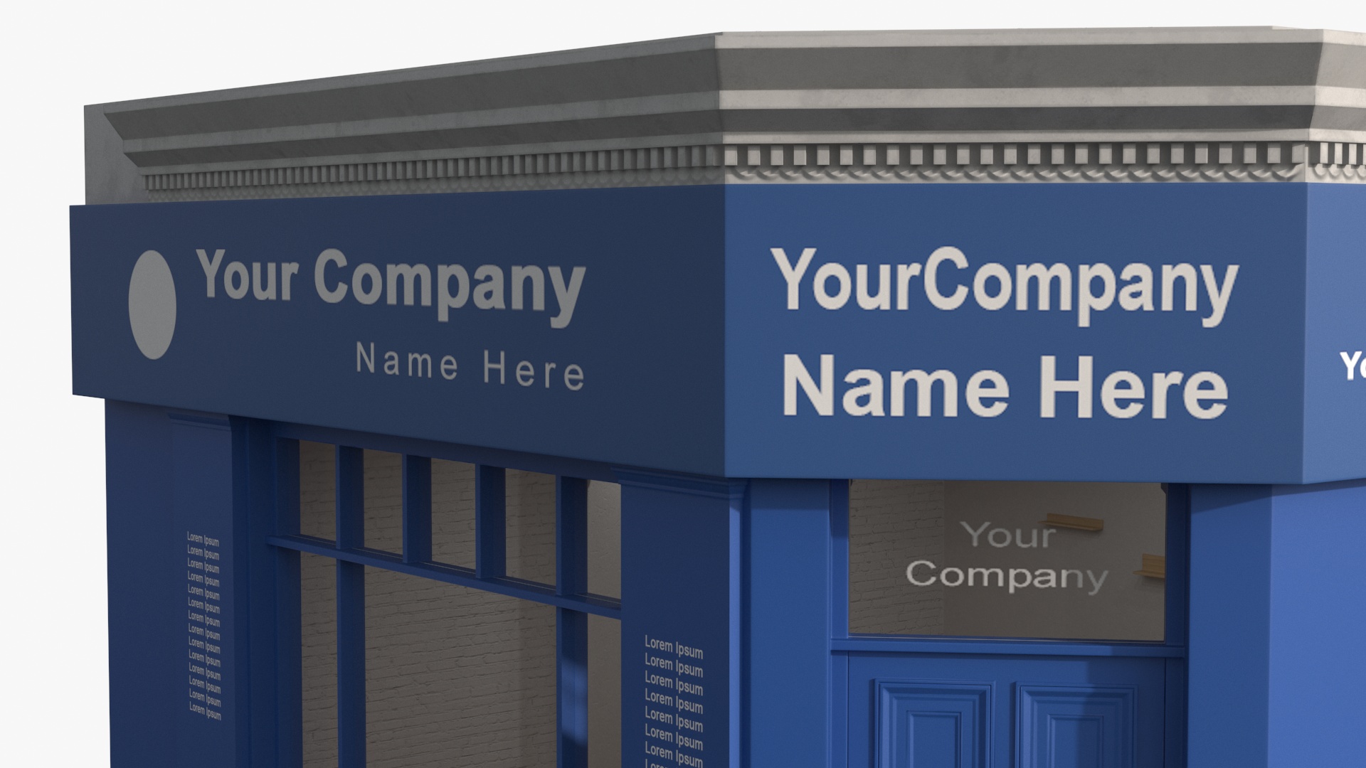 Ground Floor Corner Shop 3D model