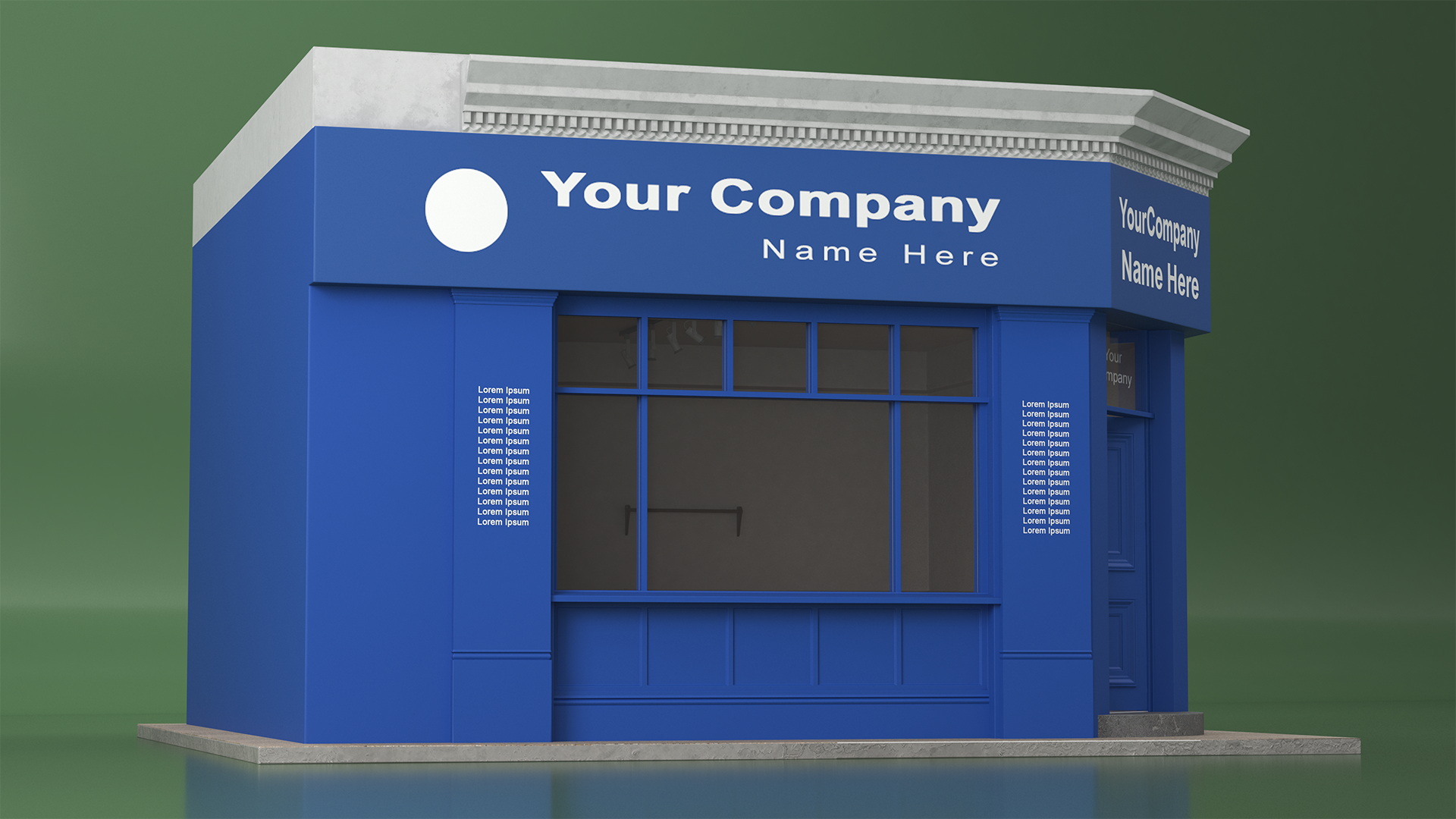 Ground Floor Corner Shop 3D model