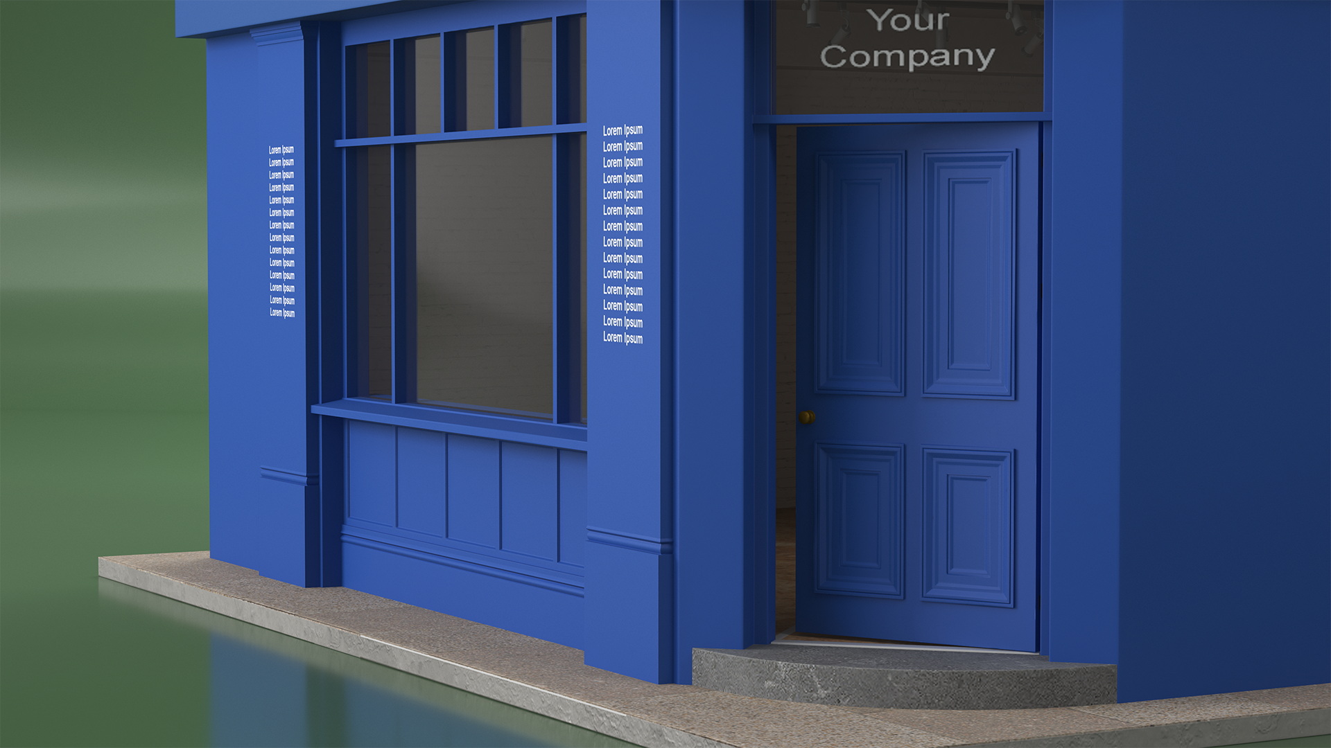 Ground Floor Corner Shop 3D model