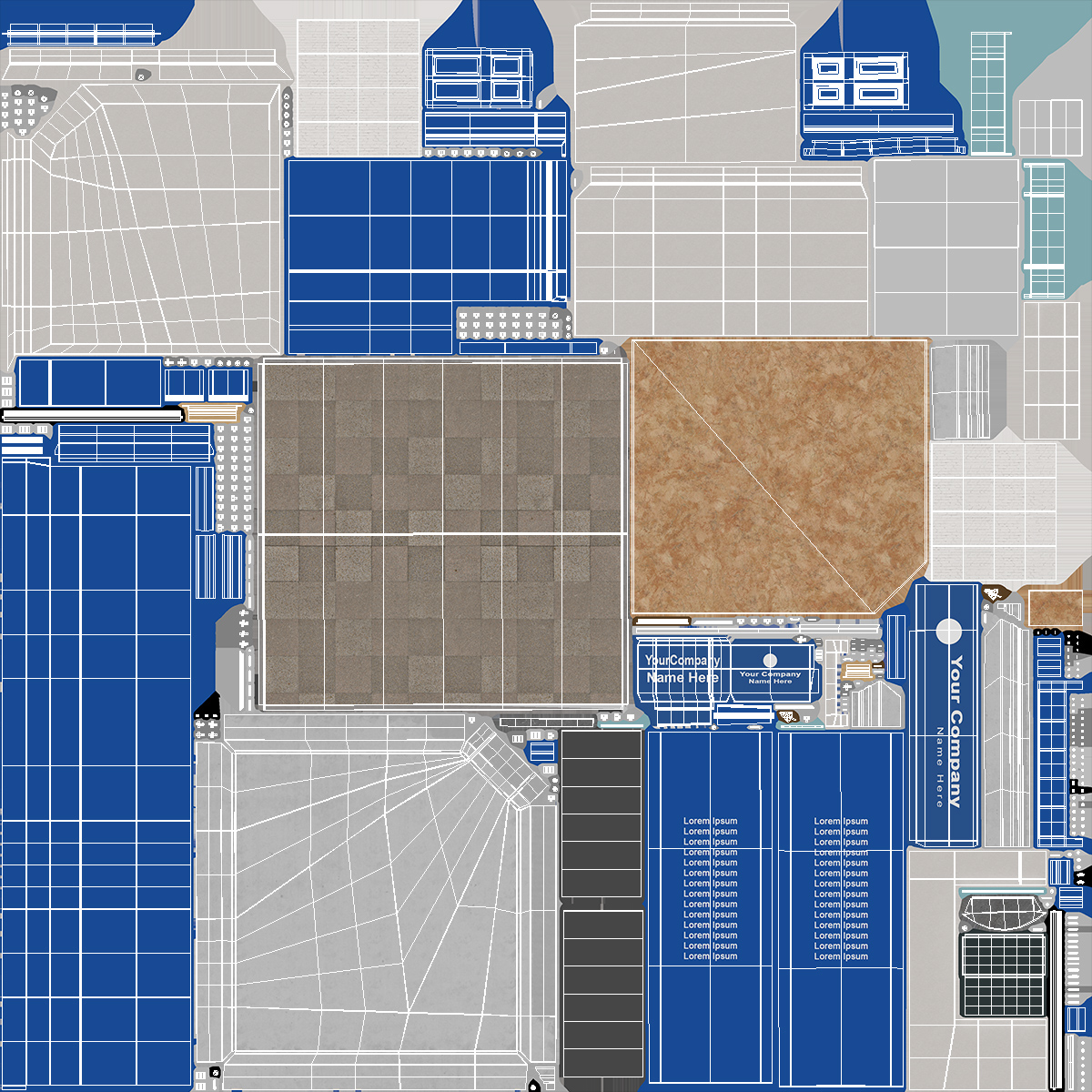 Ground Floor Corner Shop 3D model