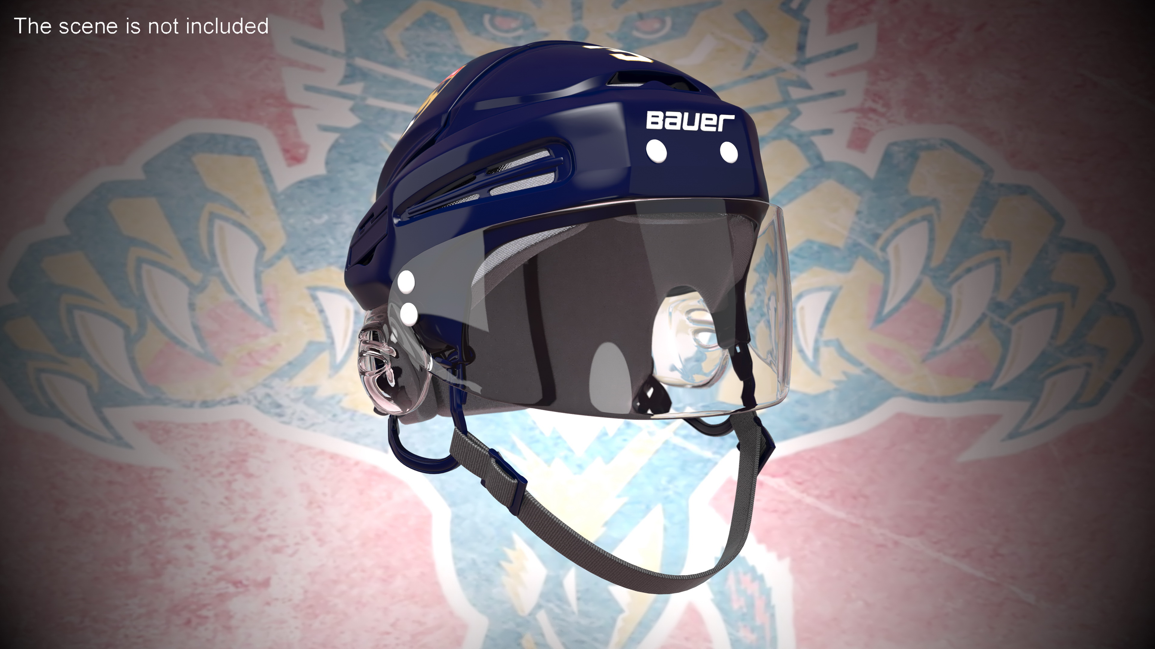 3D model Hockey Helmet Florida Panthers