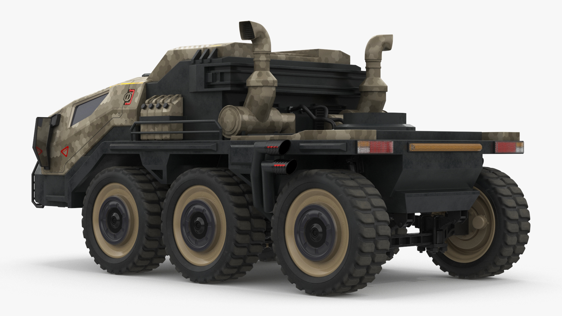 3D model Futuristic Military Truck