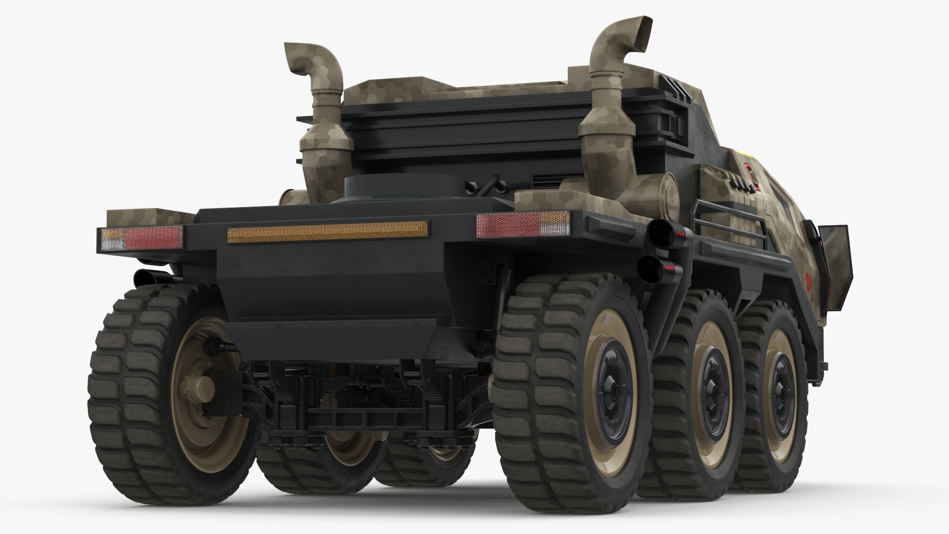 3D model Futuristic Military Truck