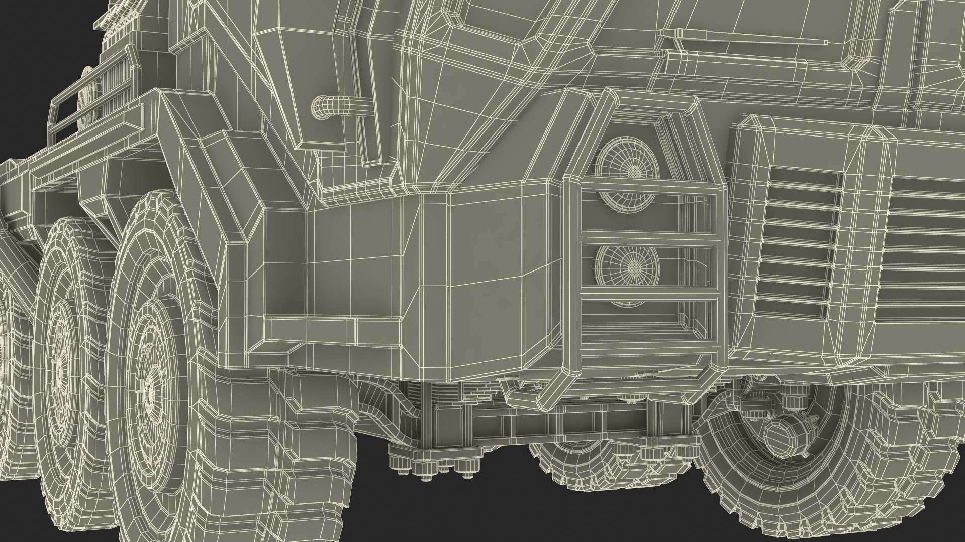 3D model Futuristic Military Truck