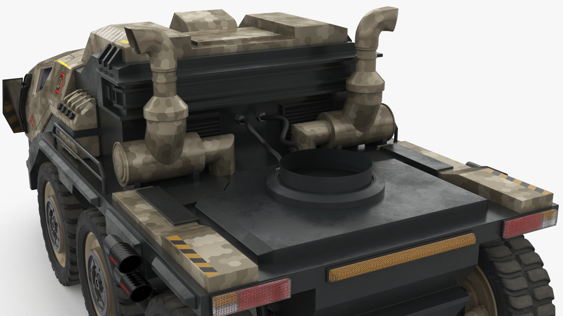 3D model Futuristic Military Truck