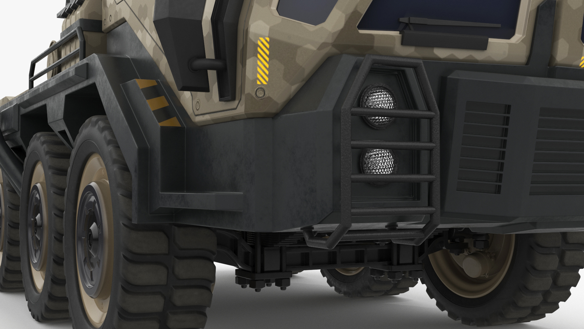 3D model Futuristic Military Truck