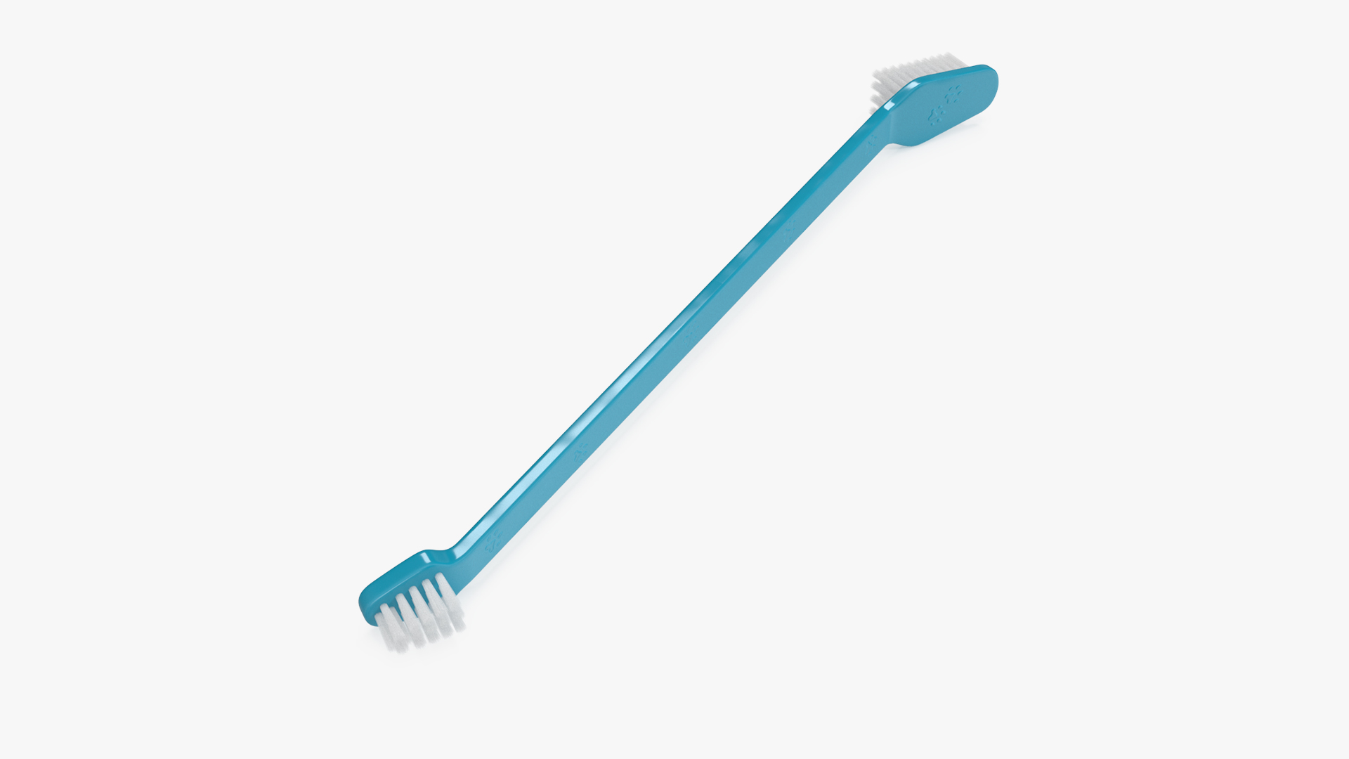 Pet Toothbrush Turquoise 3D model