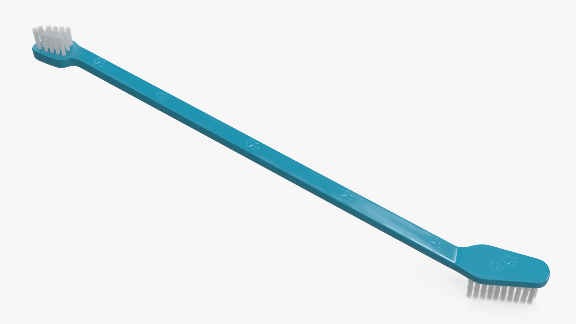 Pet Toothbrush Turquoise 3D model