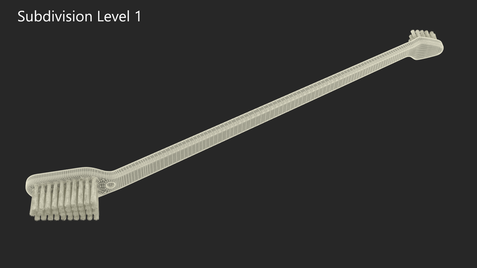 Pet Toothbrush Turquoise 3D model