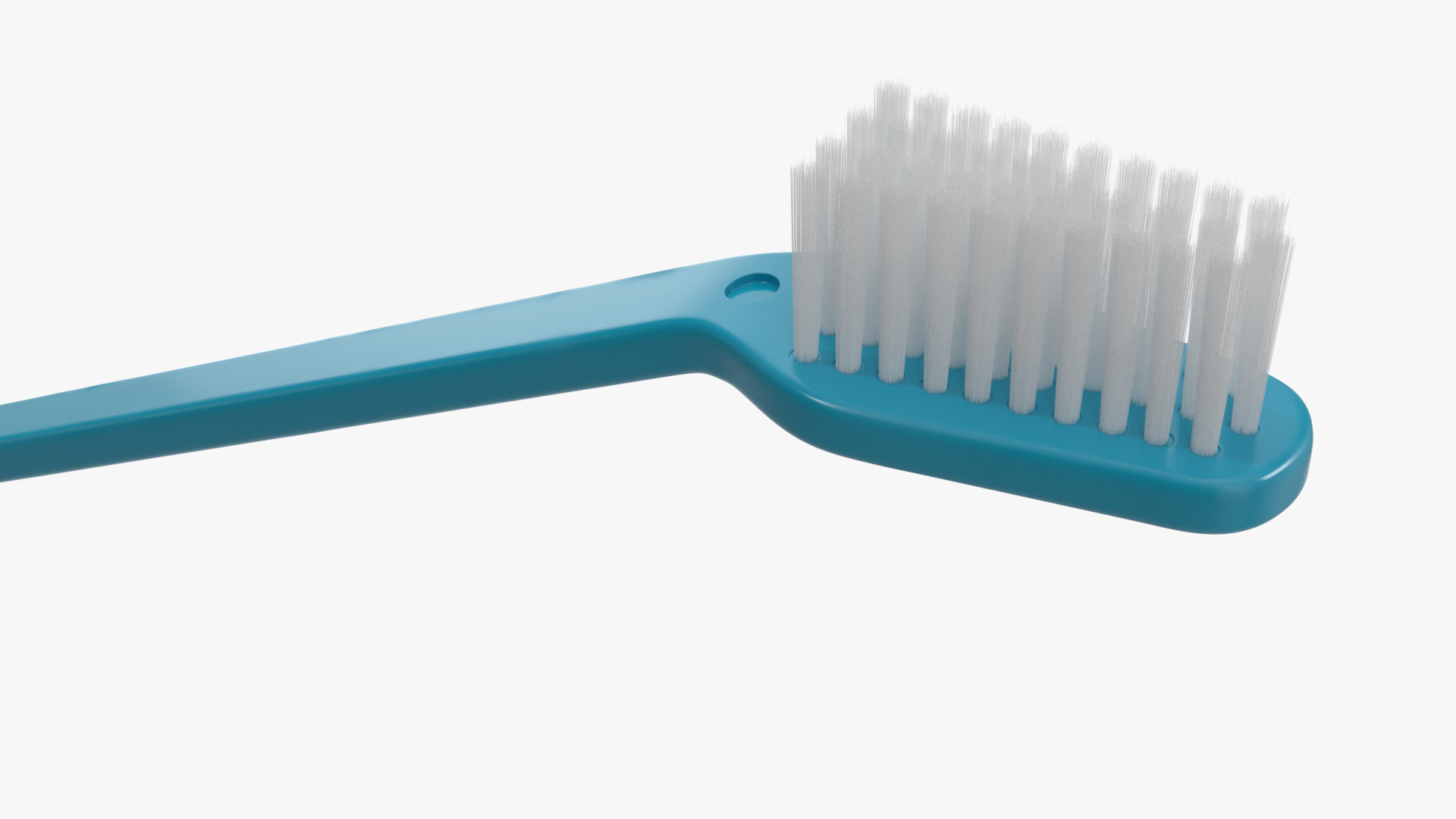 Pet Toothbrush Turquoise 3D model