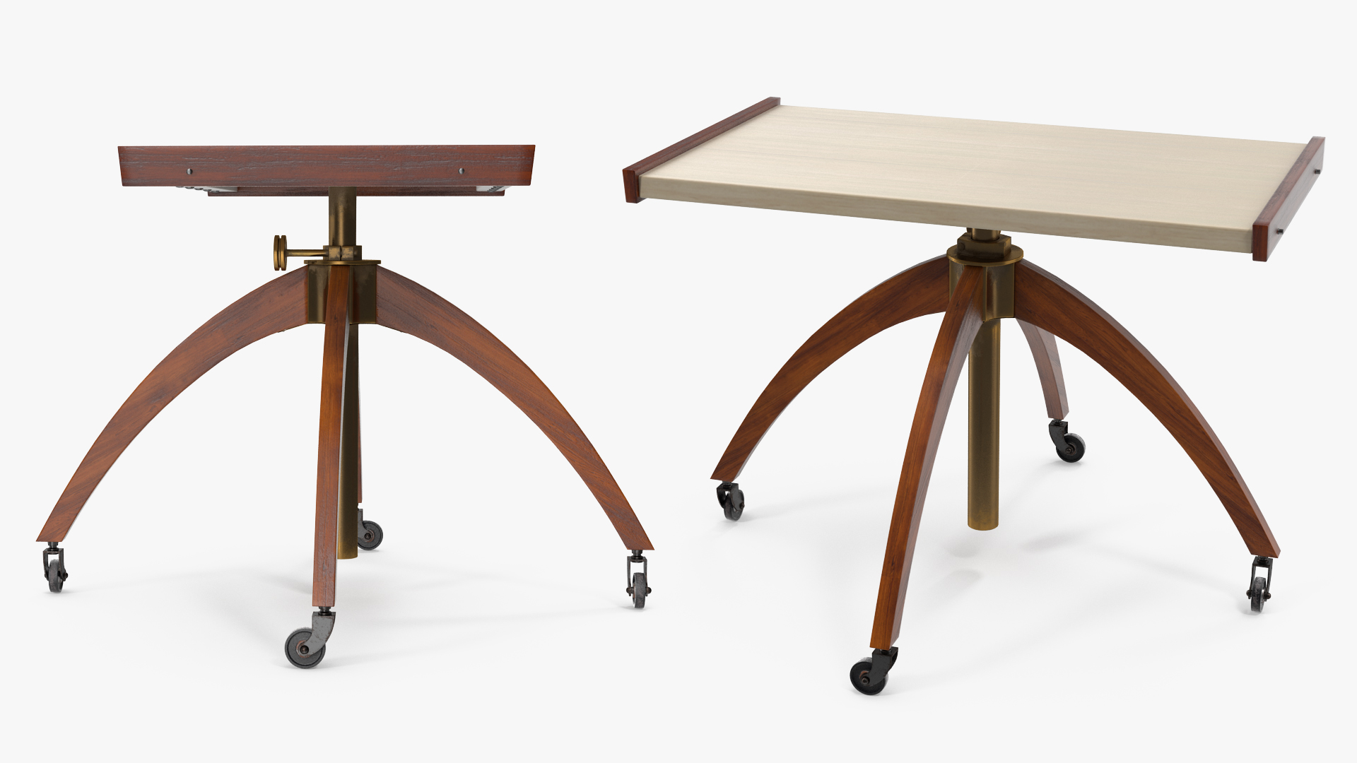 Vintage Adjustable TV Stand 3D