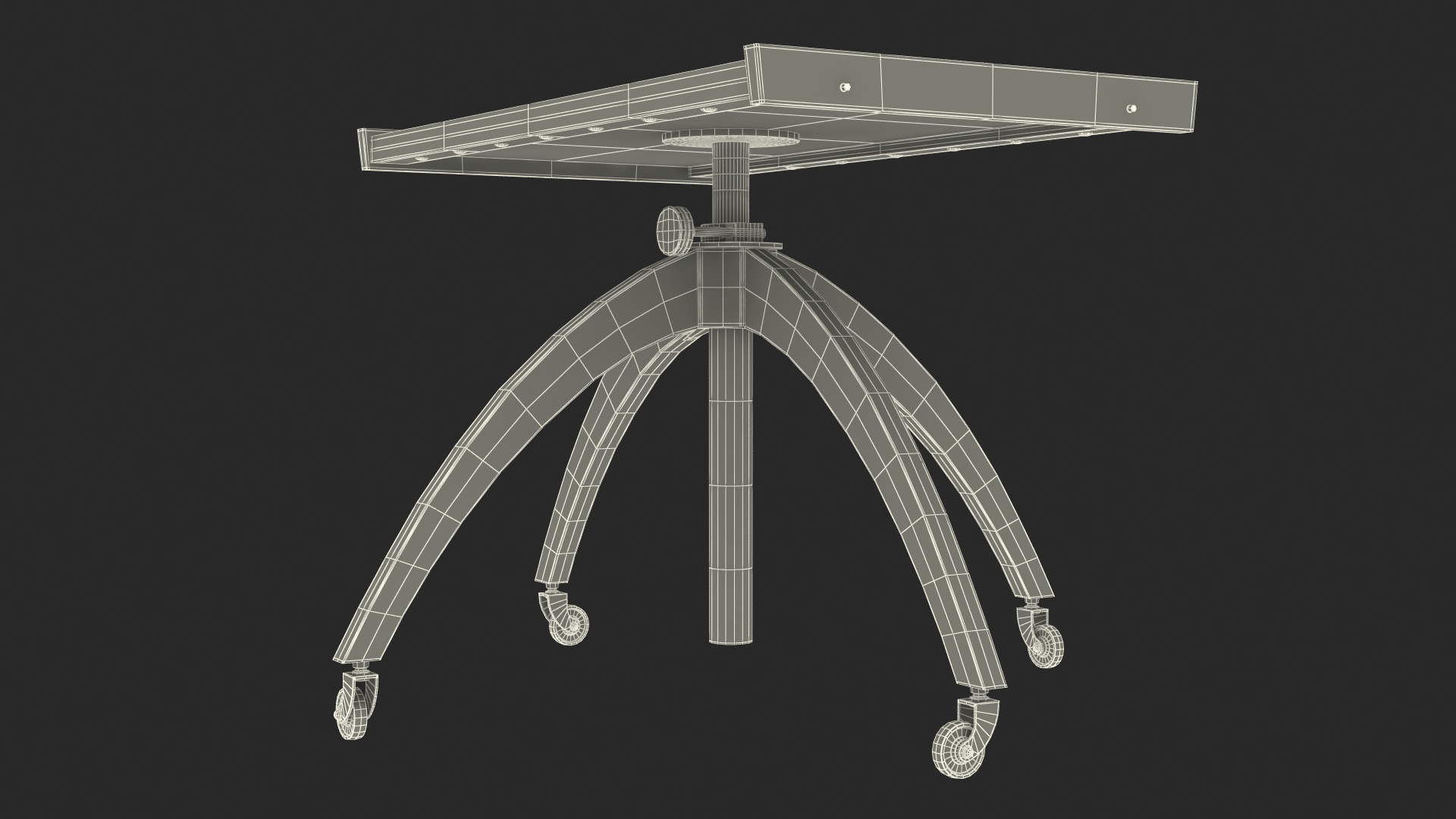 Vintage Adjustable TV Stand 3D