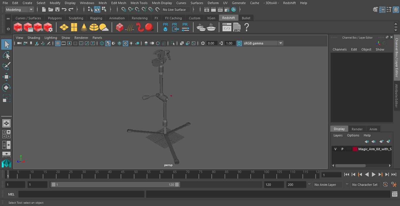 3D model Magic Arm Kit with Super Clamp