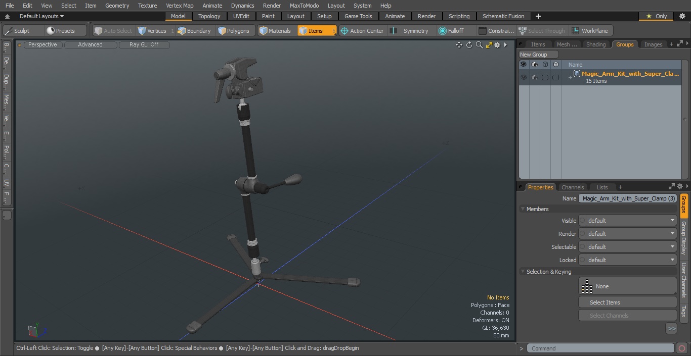 3D model Magic Arm Kit with Super Clamp