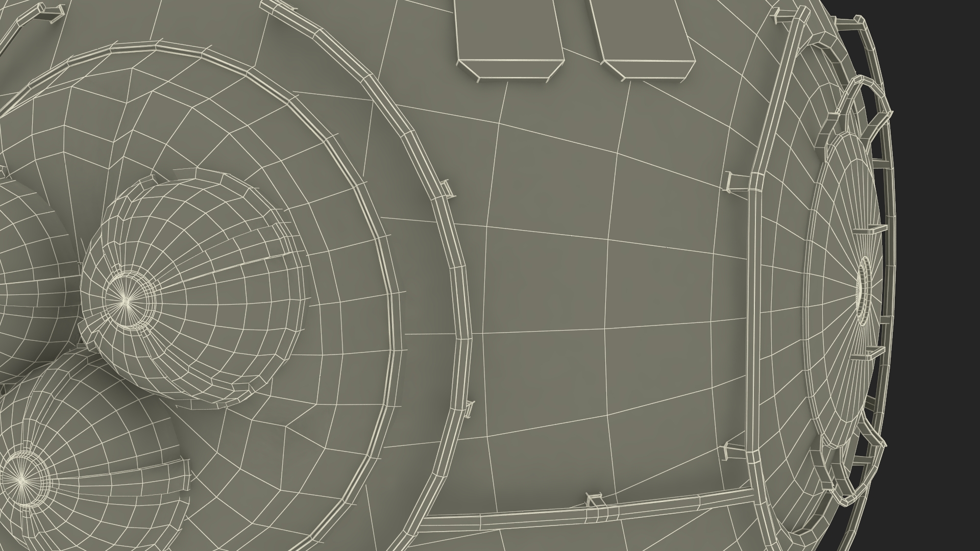 3D Orbital Space Station Airlock Module