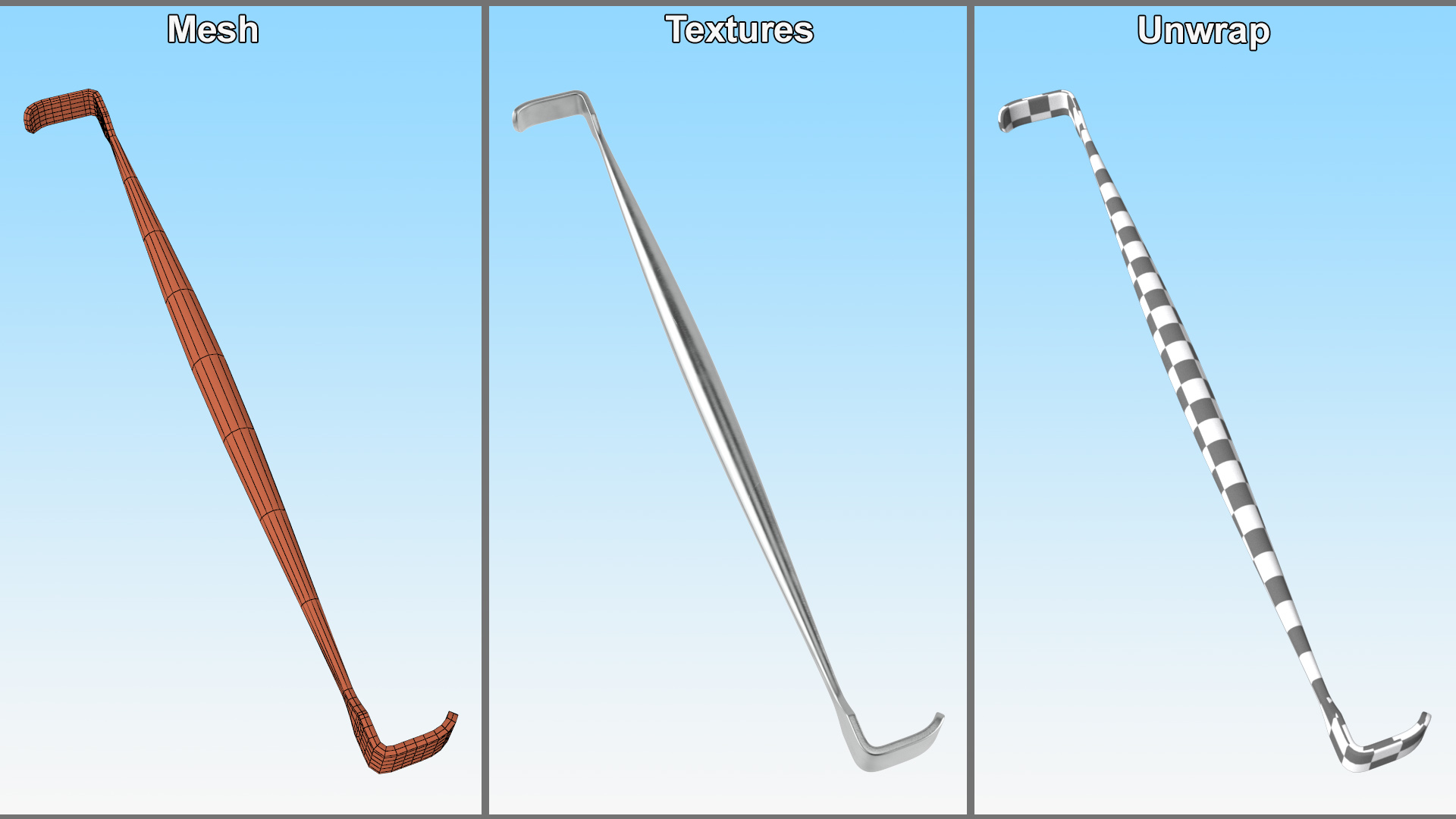 3D model Ragnell Retractor Double Ended