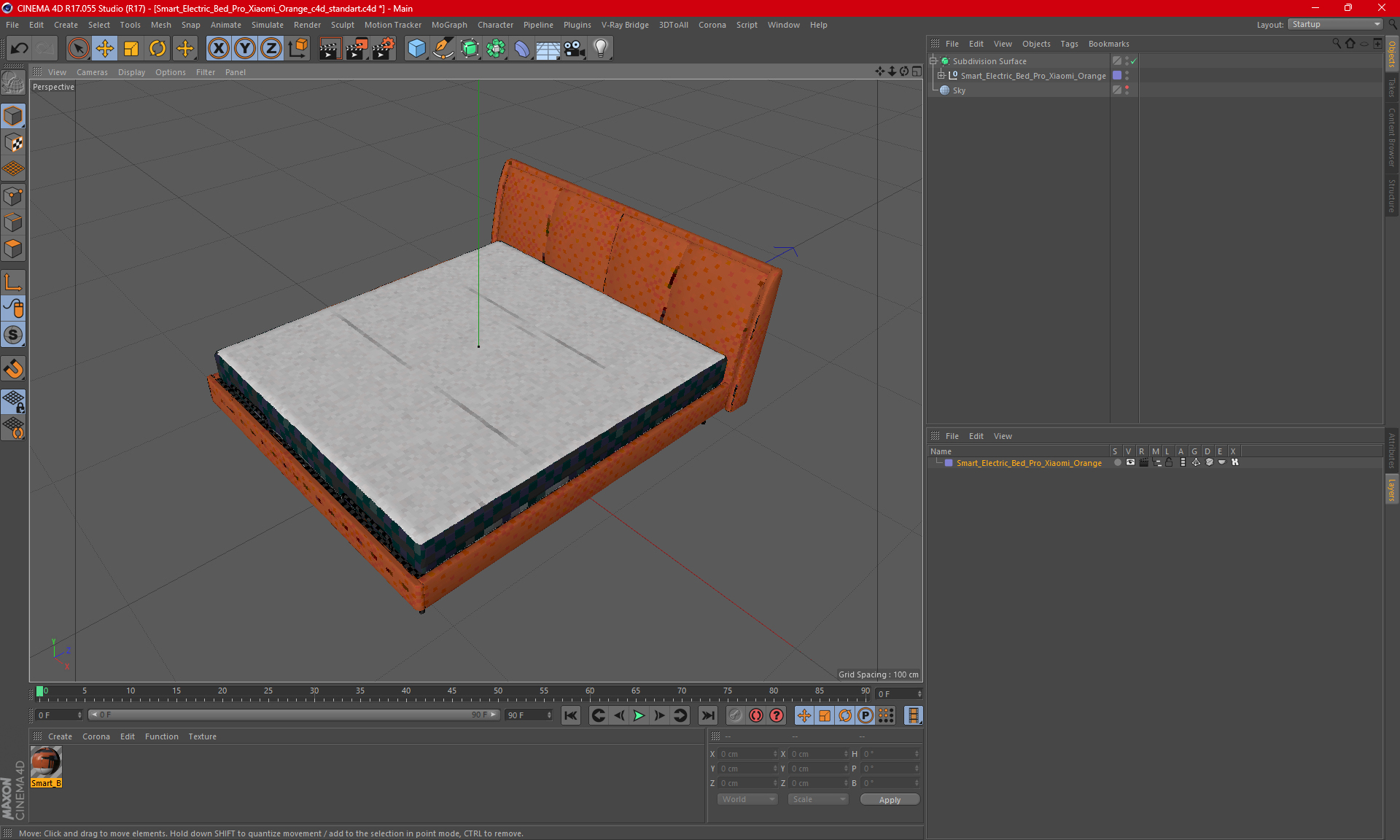 3D Smart Electric Bed Pro Xiaomi Orange