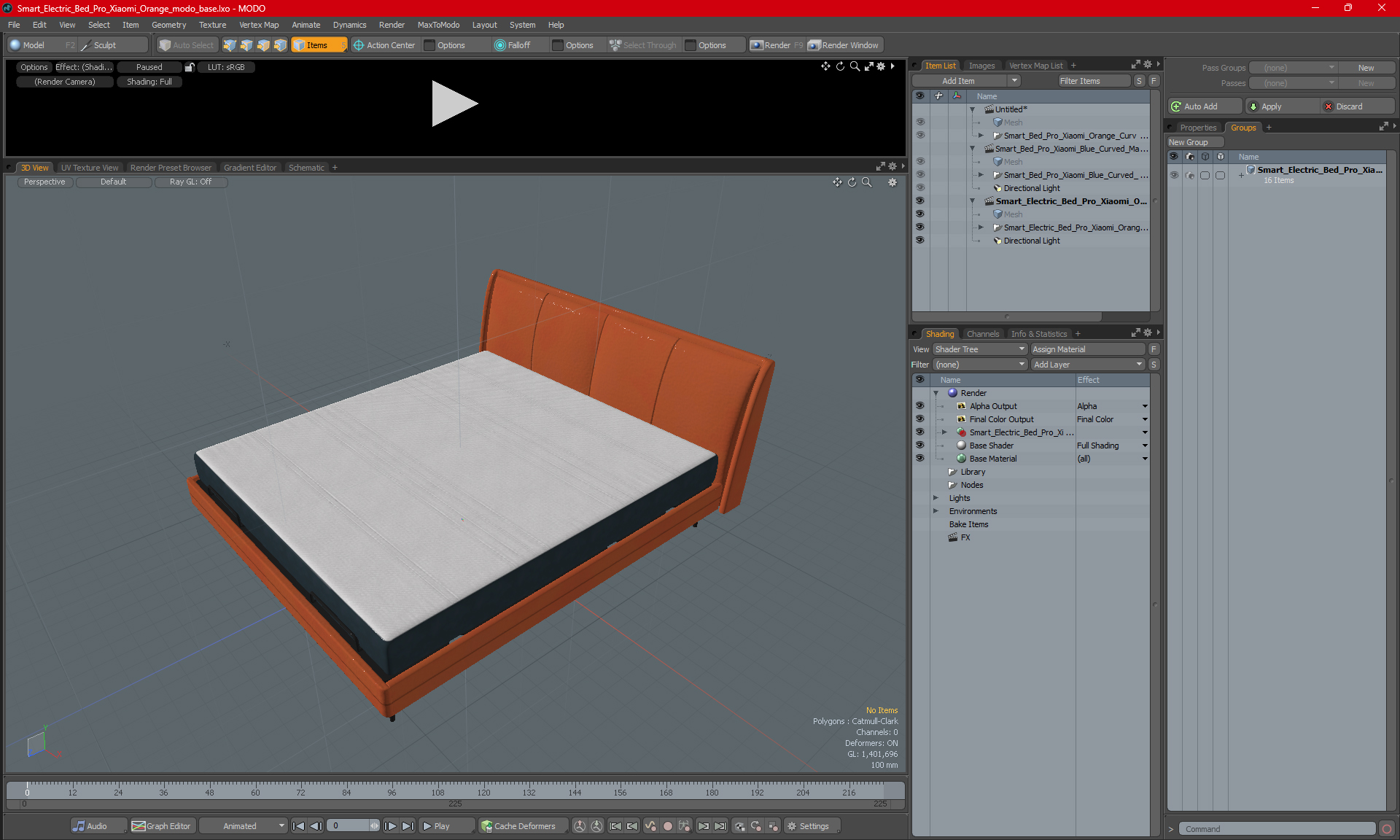 3D Smart Electric Bed Pro Xiaomi Orange