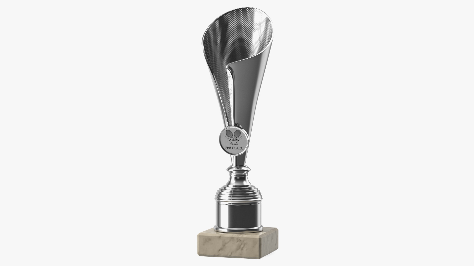 Sports Cup With Symbol Silver 3D model