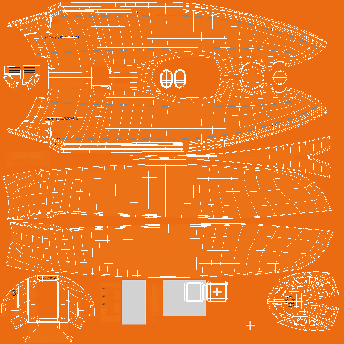 3D model Lifeboat Rigged