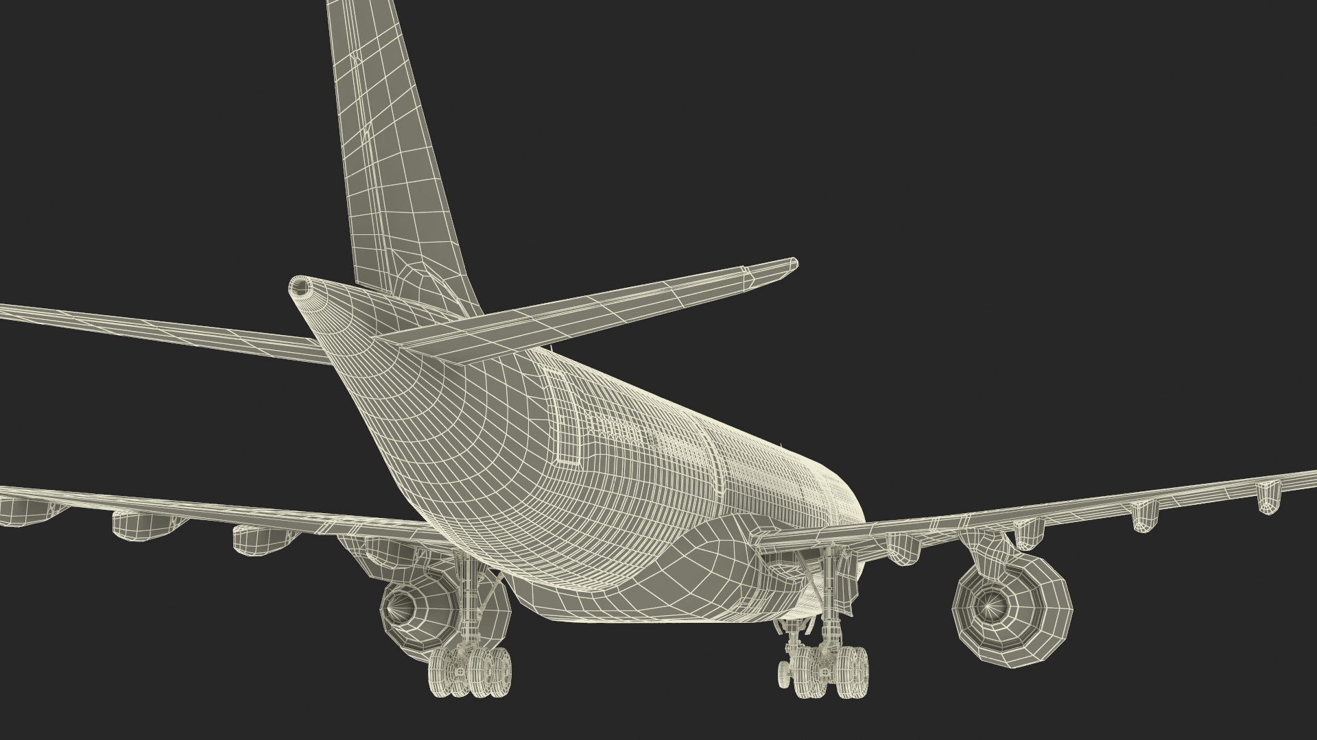 3D Emirates Airline Commercial Aircraft Airbus A330-200 Rigged for Cinema 4D model