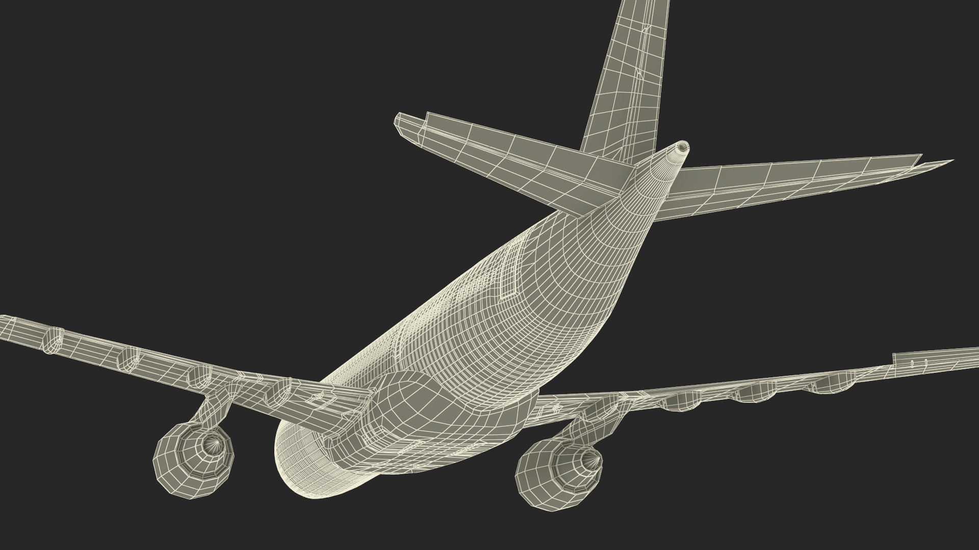 3D Emirates Airline Commercial Aircraft Airbus A330-200 Rigged for Cinema 4D model