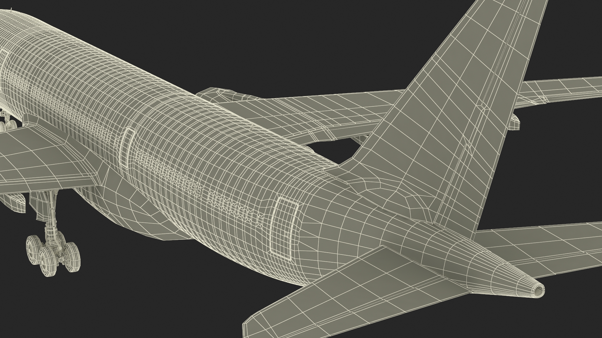 3D Emirates Airline Commercial Aircraft Airbus A330-200 Rigged for Cinema 4D model