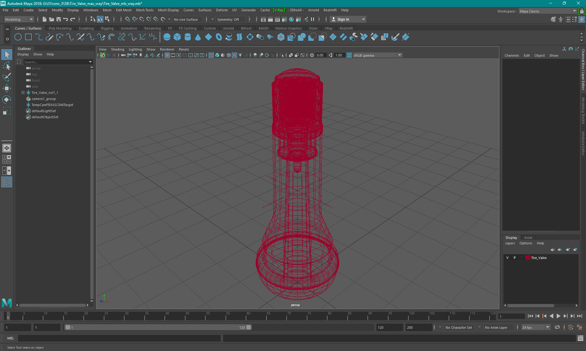 3D model Tire Valve
