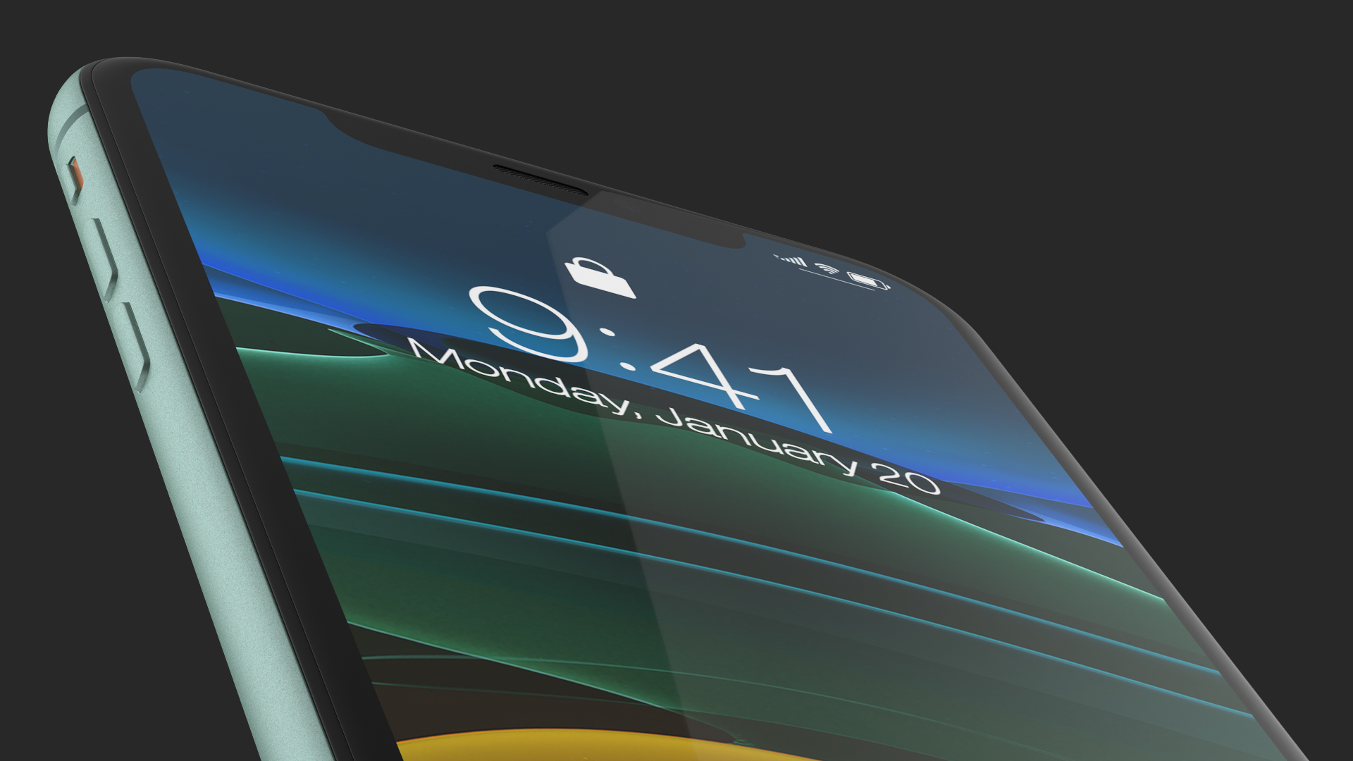 3D model iPhone 11 Green