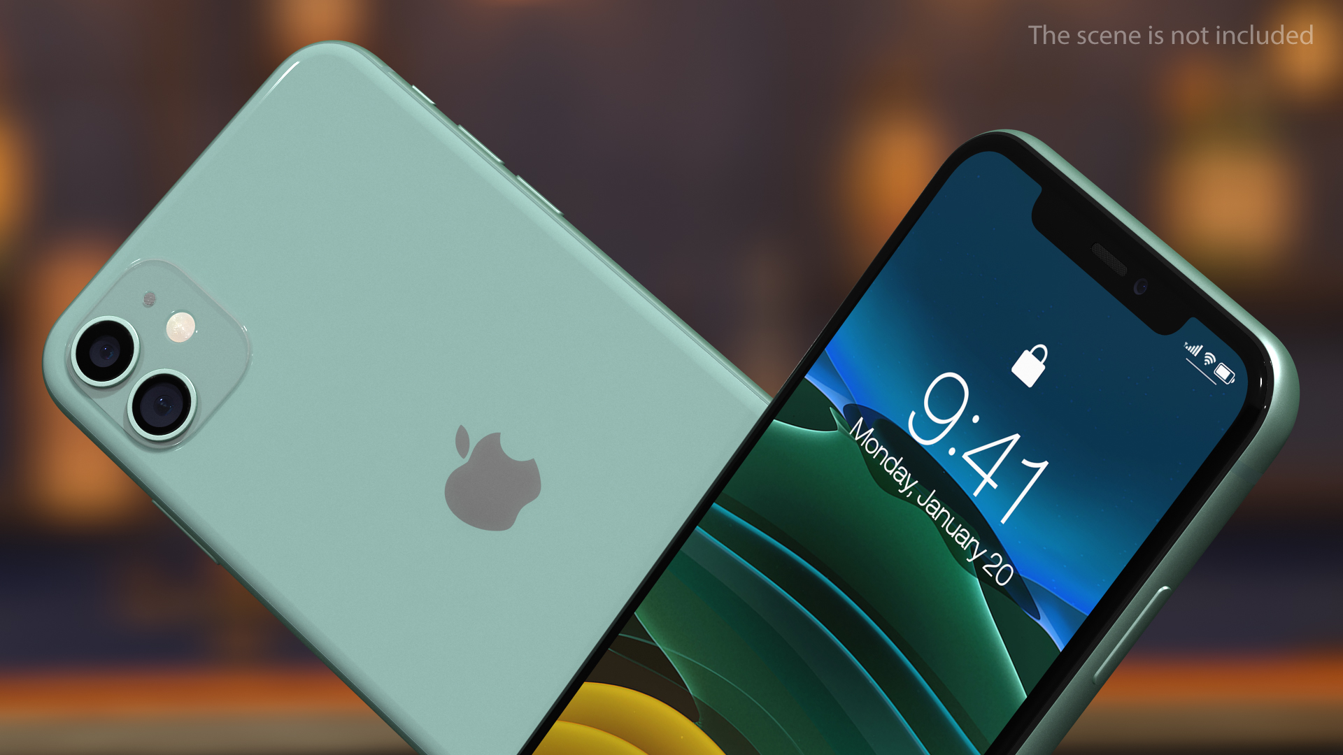 3D model iPhone 11 Green