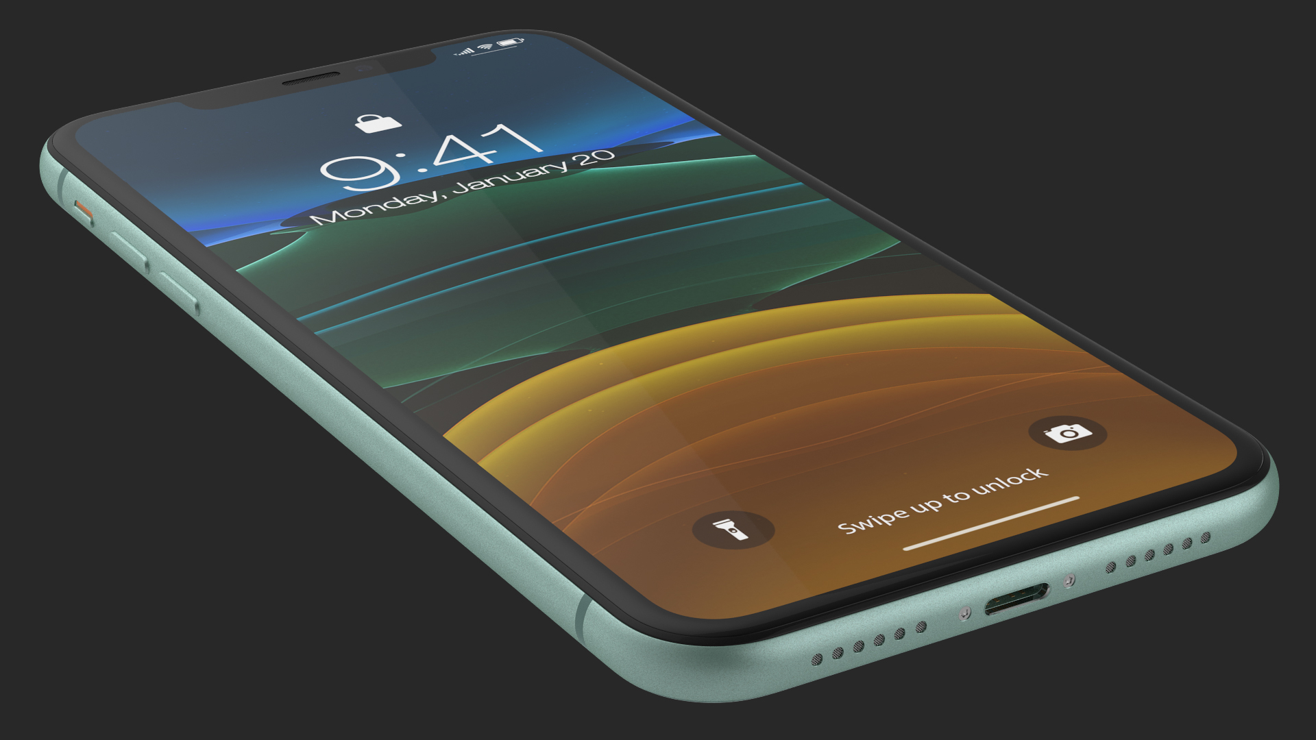 3D model iPhone 11 Green