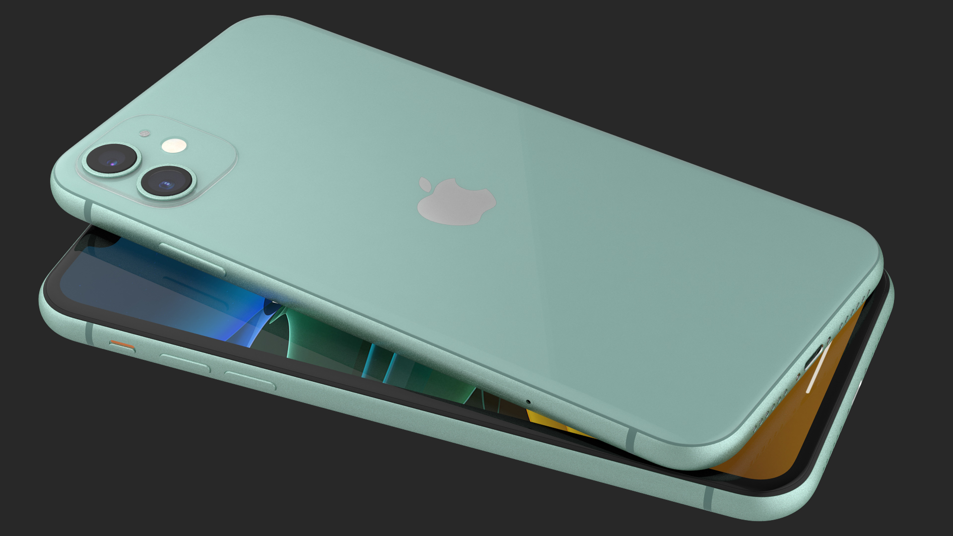 3D model iPhone 11 Green