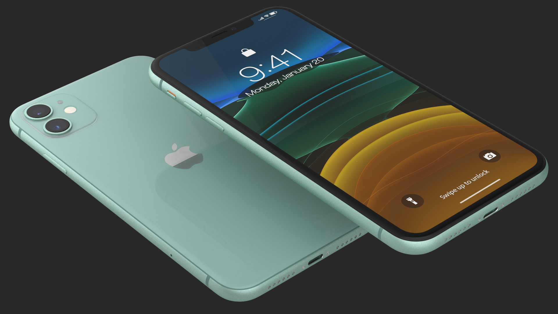 3D model iPhone 11 Green